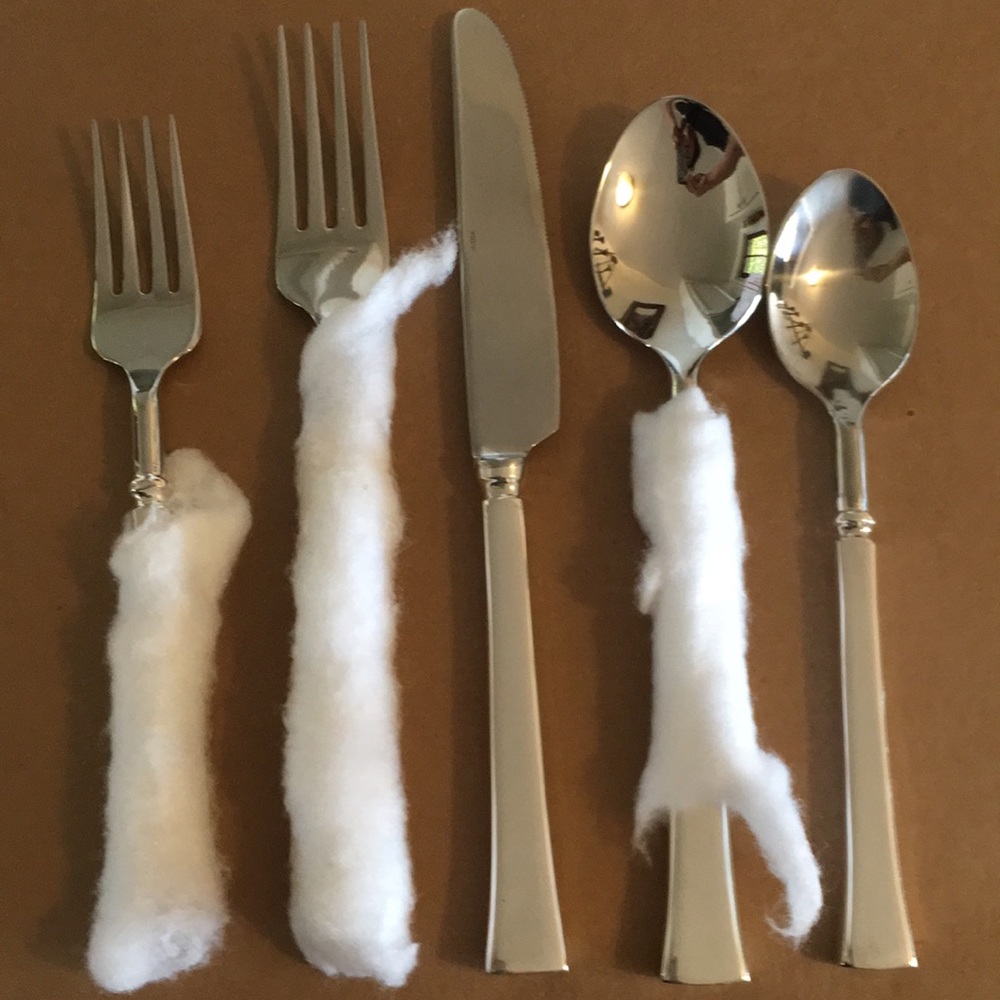 New pottery barn Bella five piece flatware set